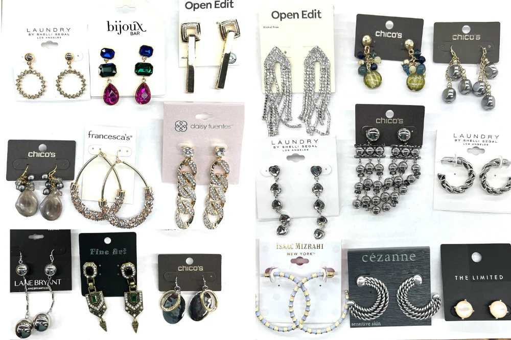 50 Pair Name Brand & Designer Earring Lot- Below Wholesale!!